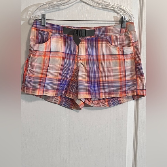 Columbia Pants - COLUMBIA omni-shade omni-wick Lightweight Nylon Pink gray Shorts womens size 8